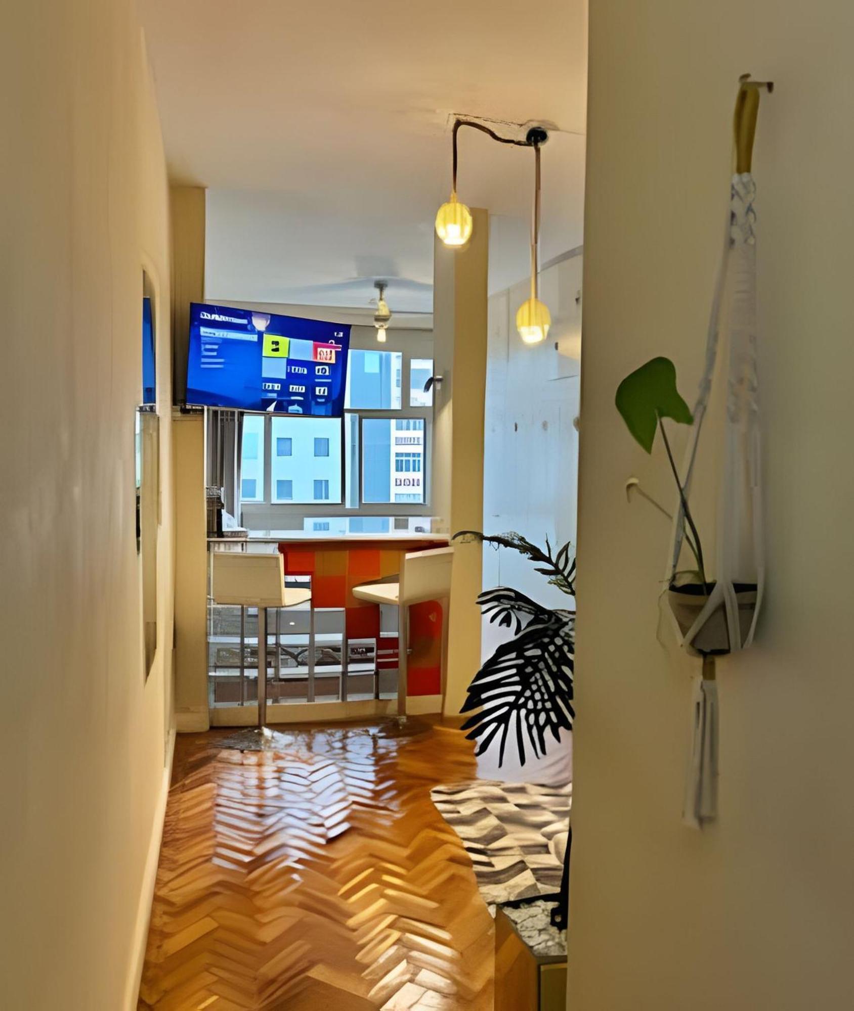 Apartamento Em Copacabana Com Vista Lateral Do Mar Río de Janeiro Exterior foto